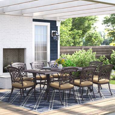 Wayfair 9 piece online patio set